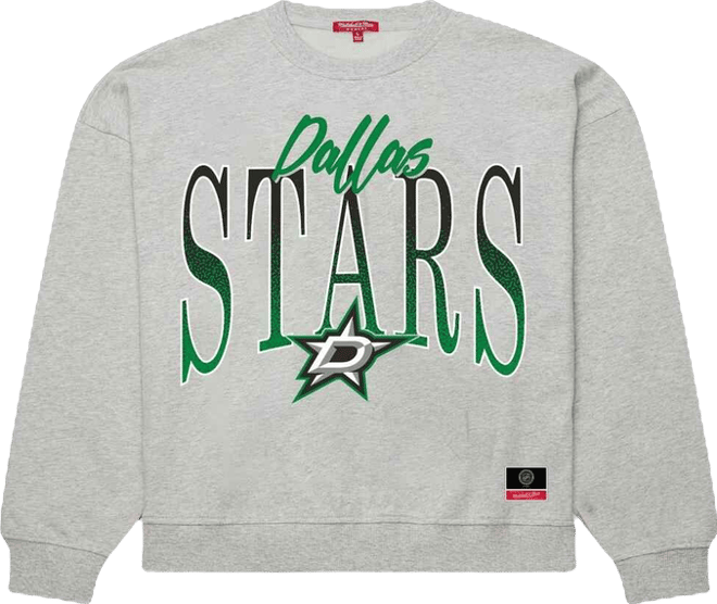 Women's Heather Gray Dallas Stars Hockey Night Sweatshirt