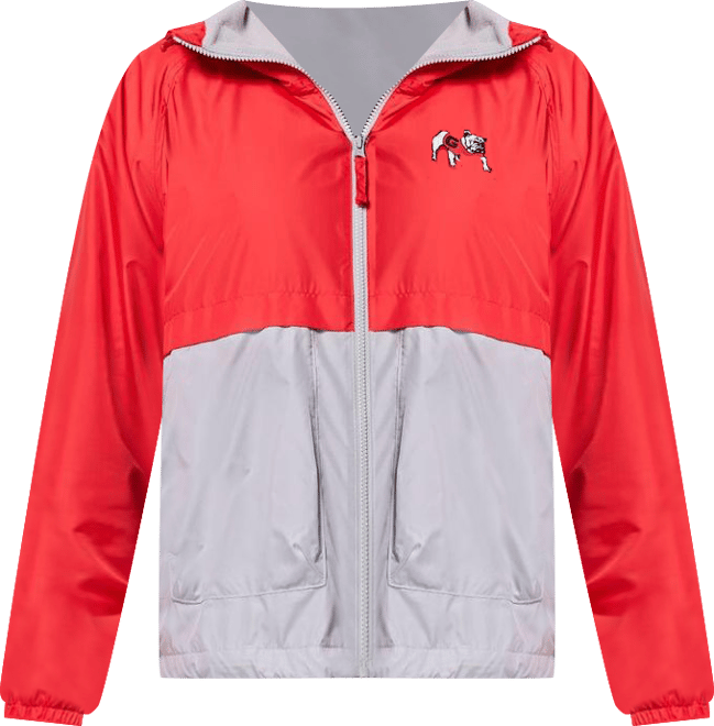 Women's Red/Grey Georgia Bulldogs Spire Hoodie Windbreaker