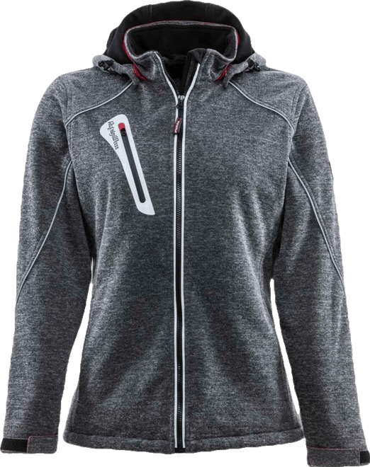 Plus Size Fleece Lined Extreme Sweater Jacket with Removable Hood