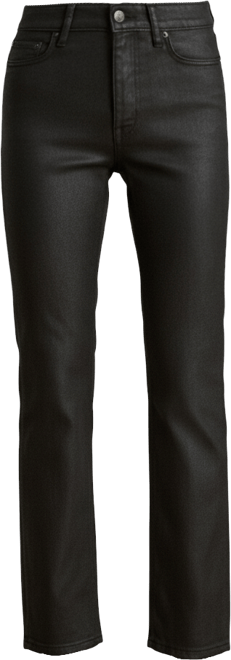 Women's Coated Straight Ankle Jeans