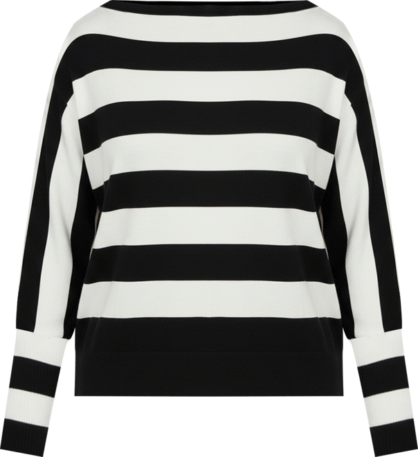 Women's Asym Striped Sweater