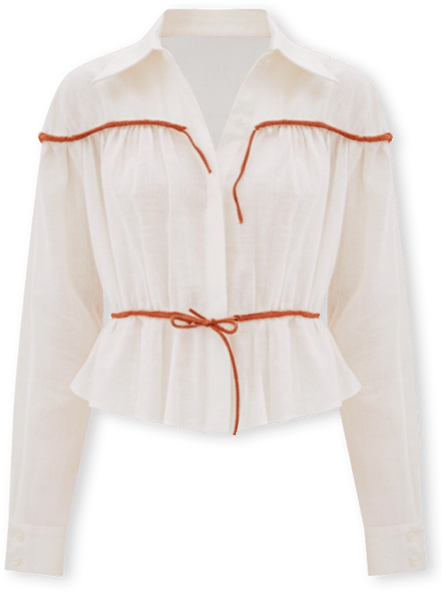 Women's Colette Linen Tie Shirt