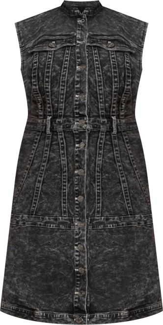 Women's Fit And Flare Denim Dress