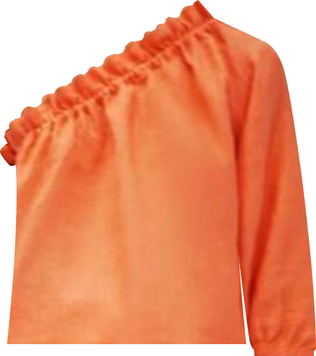 Women's Capri Citrus Linen One Sleeve Top