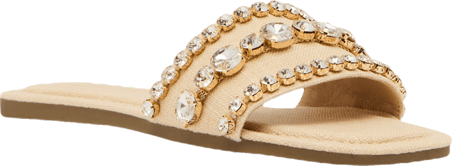 Women's Toast Rhinstone Slide Sandals