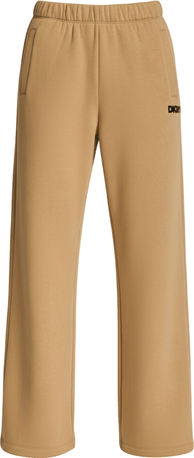 Women's Flocked Logo Boyfriend Open Leg Pants