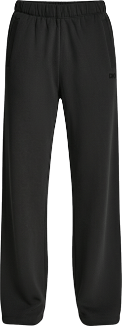 Women's Flocked Logo Boyfriend Open Leg Pants