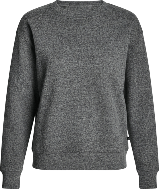 Women's Rhinestone Logo Long Line Crewneck Sweatshirt