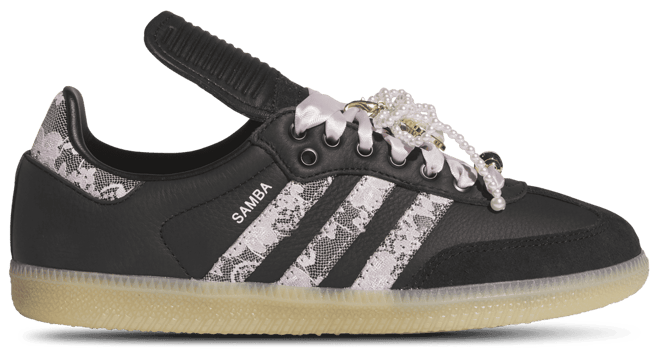 adidas gazelle silver green womens adidas Samba OG Infant Toddler Lifestyle Shoes (White/Purple) main image 1