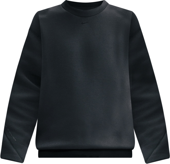 Nike Tech เสื้อคอกลมทรงหลวมผ้าฟลีซผู้ชาย