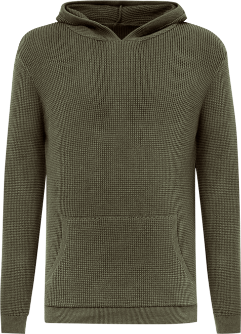 Men's Waffle-Knit Pullover Hoodie, Exclusively at Macy's