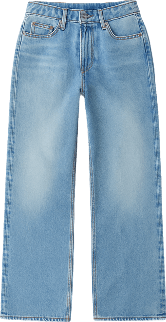 Women's Super-Low Double-Button Relaxed-Fit Denim Jean