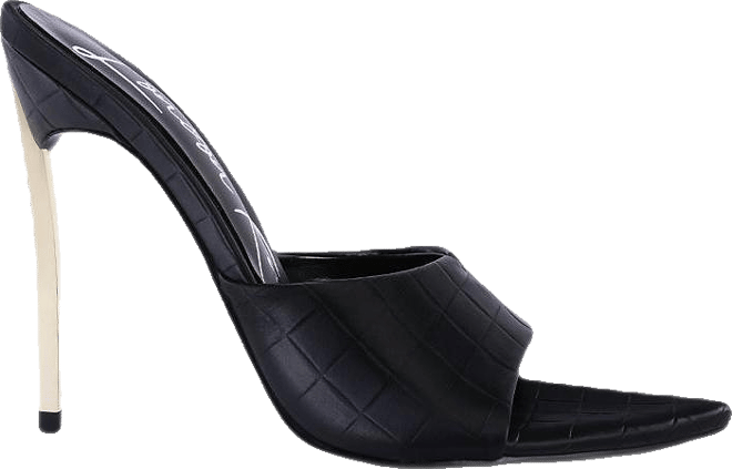 Women's Bottoms Up Strappy Slip On Stiletto Heel Sandals