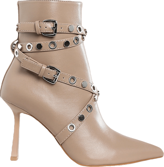 Jaunts Eyelets & Studs Harness Ankle Boots