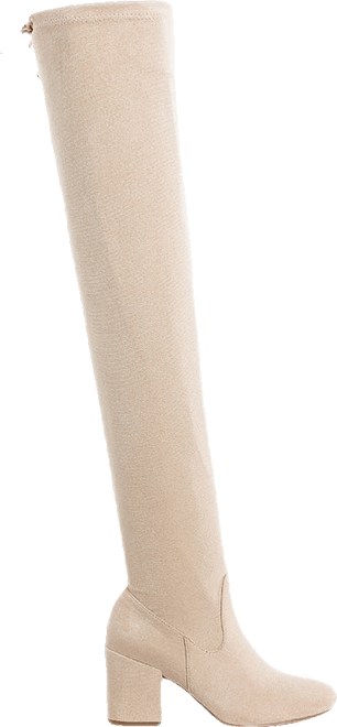 Liama Minimal Drawstring Detail Knee-High Boots