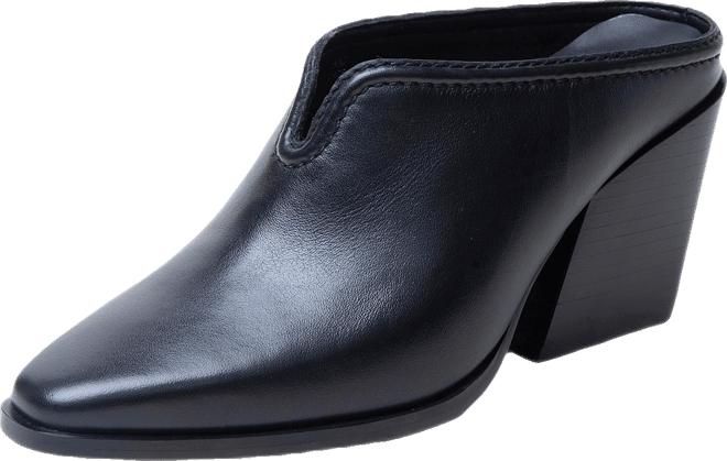 Shelley Women's Mid-Height Stack Heel Western Mule