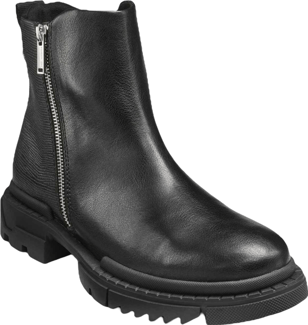 Men's Mixed Media Double Zip Boots