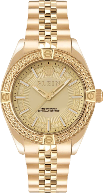 Men's Gold Stainless Steel Watch, 43mm