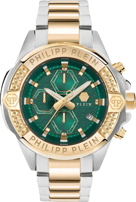 Men's Two Tone Stainless Steel Watch, 44mm