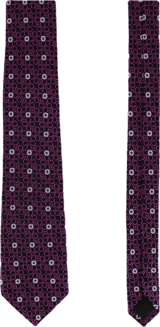 Men's Basil Bubble Floral Business Novelty Silk Necktie