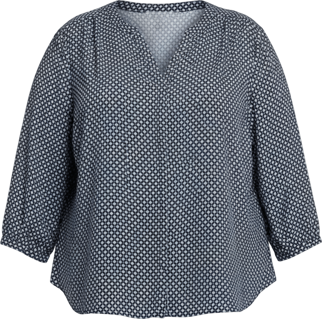 Plus Size Pintuck Blouse