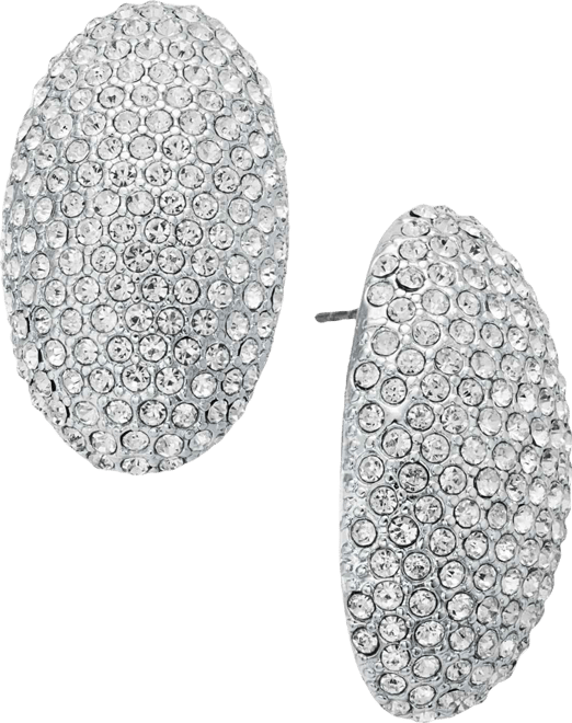 Pave Oval Drop Earrings, Macy's Exclusive