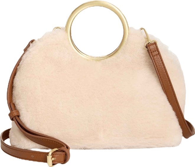 Tysha Bangle Faux Fur Handbag, Macy's Exclusive