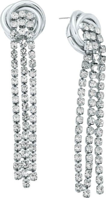 Crystal Tassel Knot Statement Earrings, Macy's Exclusive