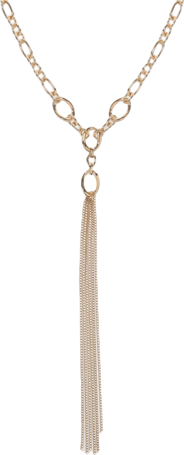 Chain Tassel Lariat Necklace, 20" + 3" extender, Macy's Exclusive