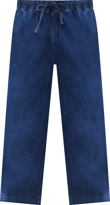 Plus Size High-Rise Pull-On Wide-Leg Jeans, Macy's Exclusive