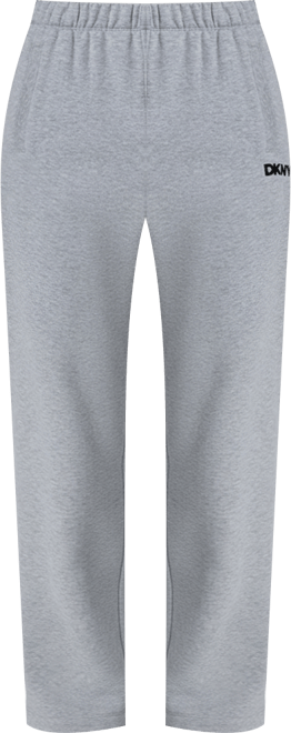 Women's Flocked Logo Boyfriend Open Leg Pants