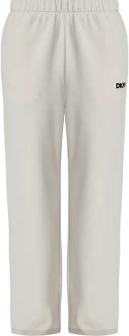 Women's Flocked Logo Boyfriend Open Leg Pants