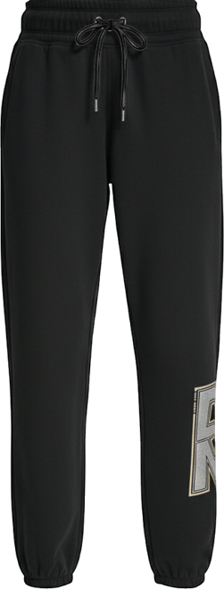 Women's Mixed Metal Stacked Glitter Logo Jogger