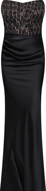 Women's Strapless Lace Top Gown