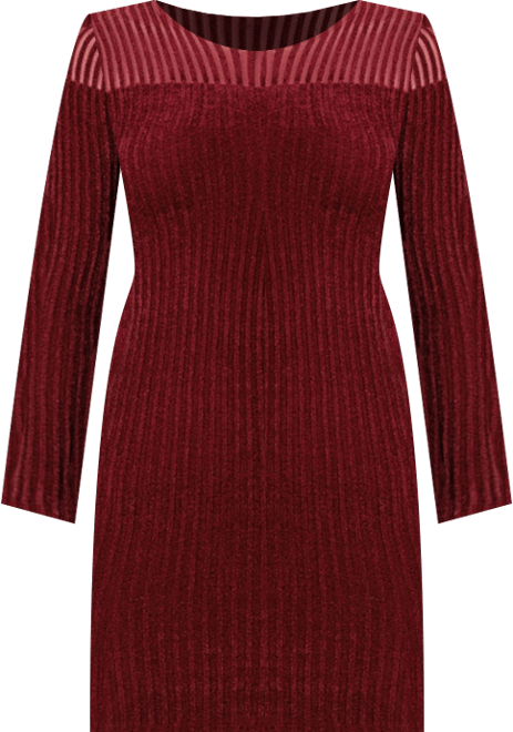 Women's Rowena Long Sleeve Rib Chenille Dress