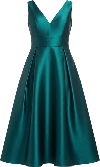 Women's Twill Midi Bridesmaid Dress