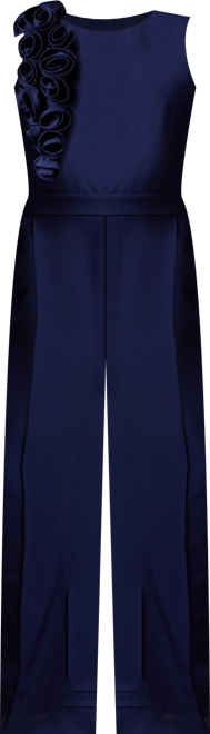 Women's Corsage Detail Pleated Jumpsuit