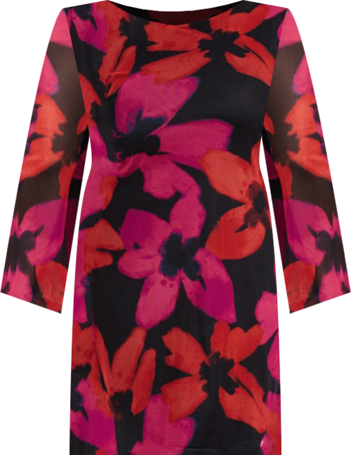 Women's Bold Floral Print Mini Dress