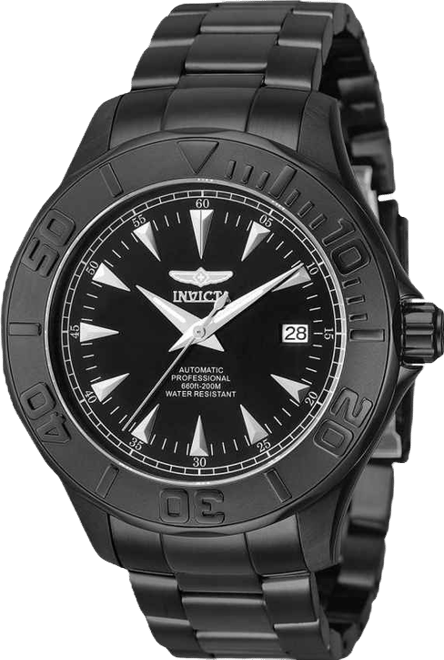 Men's 7114 Signature Automatic 3 Hand Black Dial Watch