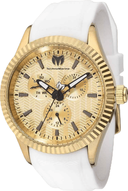 Men's Tm-724002 Sea Quartz Chronograph Gold Dial Watch