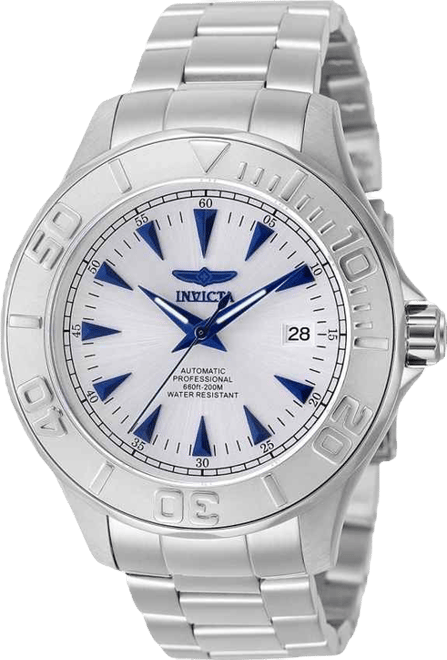 Men's 7033 Signature Automatic 3 Hand Silver Dial Watch