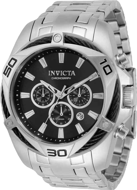 Men's 32372 Bolt Quartz Chronograph Black Dial Watch