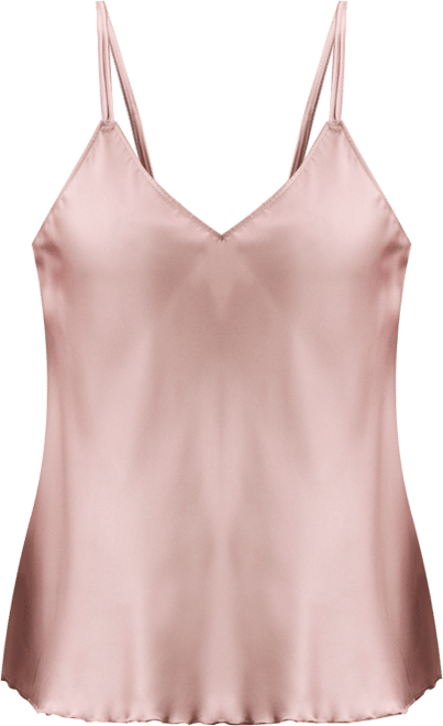 Women's Pull-On Adjustable Straps Satin Camisole