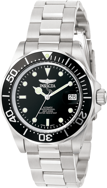 Men's 8926 Pro Diver Automatic 3 Hand Black Dial Watch