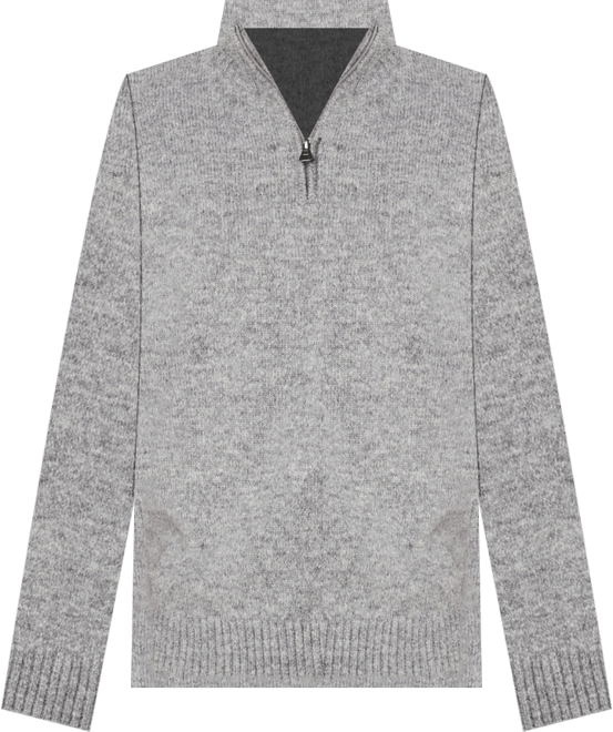 Men's Quarter Zip Long Sleeve Sweater