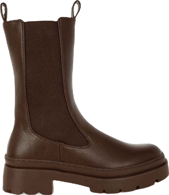 Womens jolt elasticated gussets lug sole boots