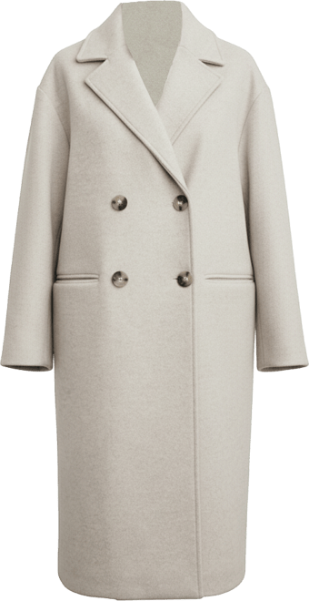 Women's Double-Breasted Midi Coat
