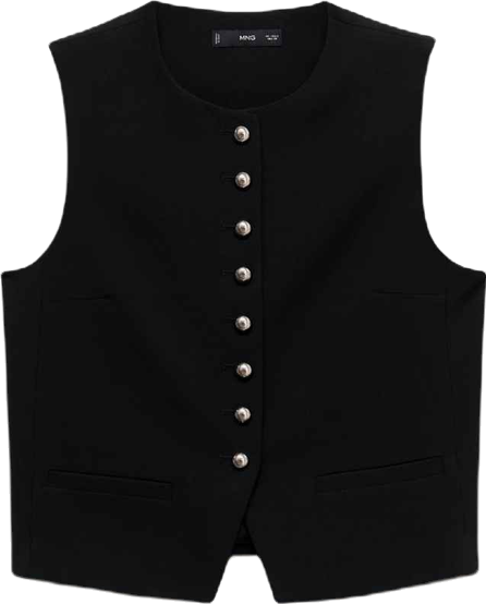 Women's Jewel Buttons Vest