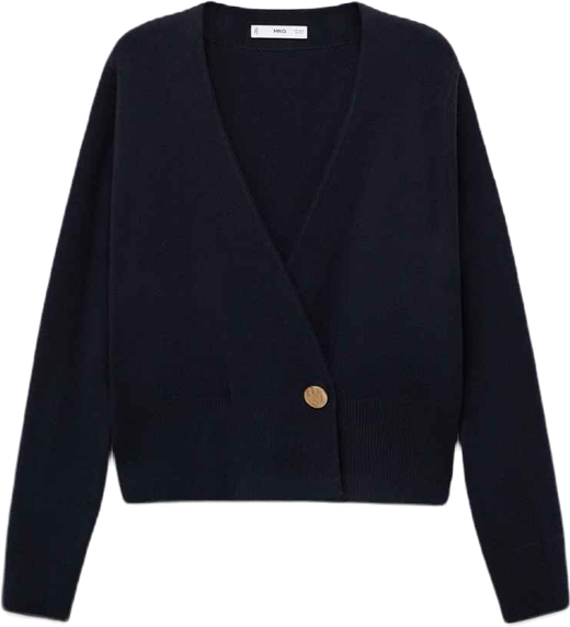 Women's Jewel Button Cross-Over Cardigan