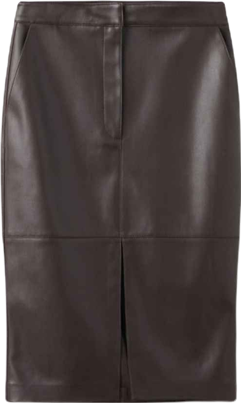 Women's Leather-Effect Pencil Skirt